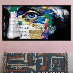 Blue Eye Music Mosaic - NicheCanvas