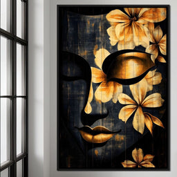 Golden Petals Tranquility - NicheCanvas