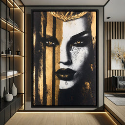 Golden Glance Enigma - NicheCanvas