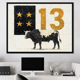 Starlit Cattle #13 - NicheCanvas