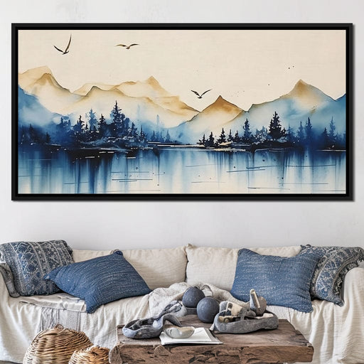 Calm Mountain Lake Sunrise Canvas Print