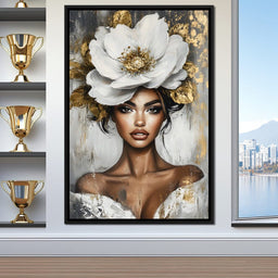 Golden Petals Elegance Enigma - NicheCanvas