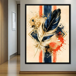 Fragmented Descent of the Golden Plume - NicheCanvas