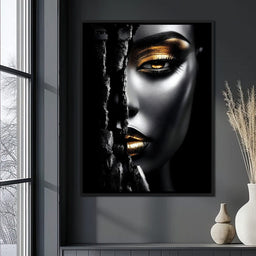Golden Shadows Elegance - NicheCanvas