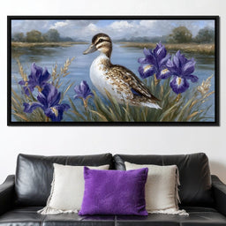 Duckling Meadow Reflections - NicheCanvas