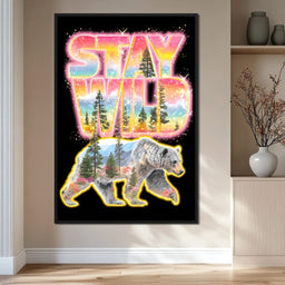 Wild Bear Forest Stay Wild - NicheCanvas