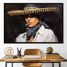 Smoky Bandit Hat Portrait - NicheCanvas