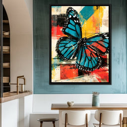 Fragmented Flight Of The Radiant Monarch - NicheCanvas