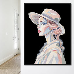 Lady in Pastels - TooplesArt - NicheCanvas