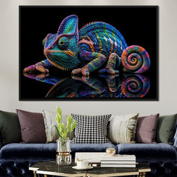 Chromatic Chameleon - TooplesArt - NicheCanvas