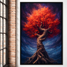 Fiery Crown of the Ancient Tree - NicheCanvas
