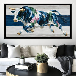 Charging Bull Color Fusion - NicheCanvas