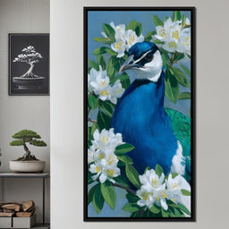 Peacock Radiance Blossoms - NicheCanvas
