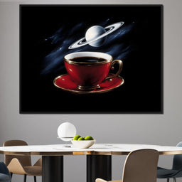 Planetary Coffee Dreamscape - NicheCanvas