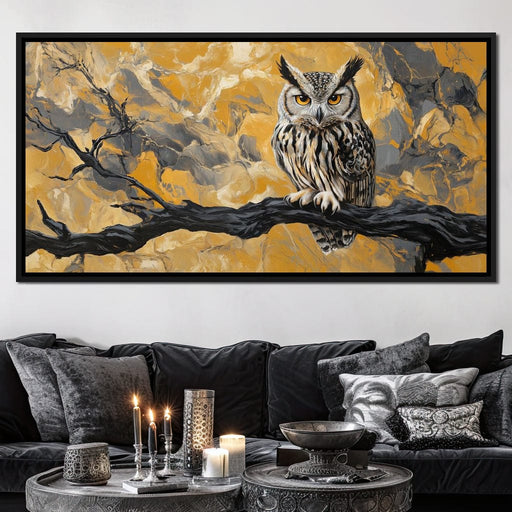 Majestic Owl Essence of Autumn Canvas Print