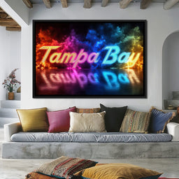 Tampa Bay Neon Night - NicheCanvas