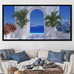 Mediterranean Archway Vista - NicheCanvas