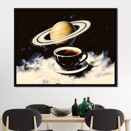 Saturn's Morning Brew - NicheCanvas