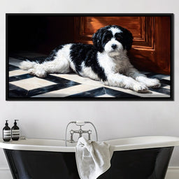 Gentle Canine Resting Charm - NicheCanvas