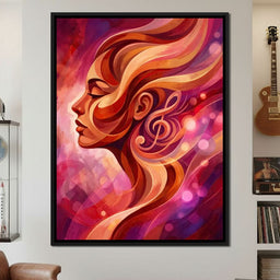 She Closed Her Eyes to Hear Better - TooplesArt - NicheCanvas