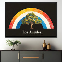Los Angeles Rainbow Grove of Dreams - NicheCanvas