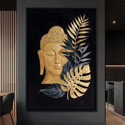 Golden Buddha Botanical Calm - NicheCanvas
