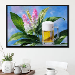 Golden Brew Botanical Harmony - NicheCanvas