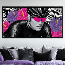 Tropical Cyclist Neon Momentum - NicheCanvas