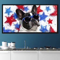 Stellar Patriotic Pawtrait - NicheCanvas