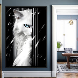 Feline Elegance in Monochrome - NicheCanvas
