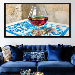 Golden Reflection on Porcelain - NicheCanvas