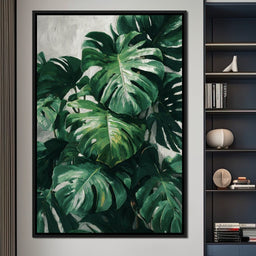 Monstera Garden Stillness - NicheCanvas