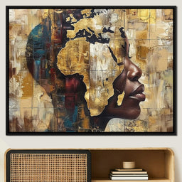 Golden Silhouette Reverie - Sakeem Gibbs - NicheCanvas