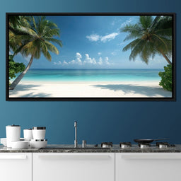 Tropical Tranquility Shoreline - NicheCanvas