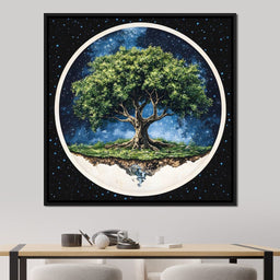 Celestial Roots Tree - NicheCanvas