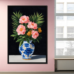 Blossoms In Porcelain Bliss - NicheCanvas