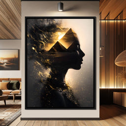 Golden Desert Queen Awakening - NicheCanvas