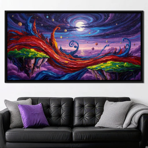 Waves of the Astral Dawn - TooplesArt Canvas Print