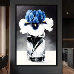 Petals of Indigo Essence - NicheCanvas