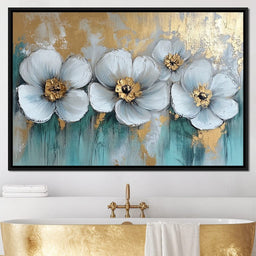 Golden Petals Dreamscape Blooms - Wildrose Creations - NicheCanvas