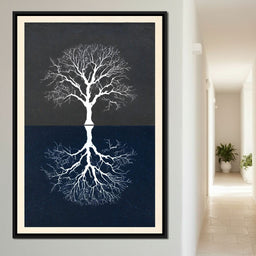 Mirror Roots Celestial Tree - NicheCanvas