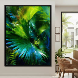 Lush Tropical Palm Oasis Flow - NicheCanvas