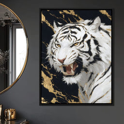 Fierce Aura Golden Roar - NicheCanvas