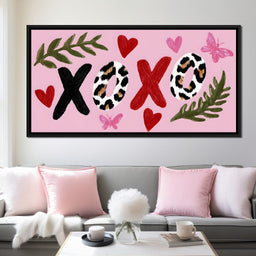Leopard Kiss XOXO Love Garden - NicheCanvas