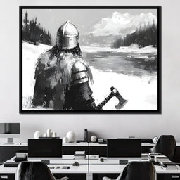 Viking_s Icy Vigilant Journey - NicheCanvas