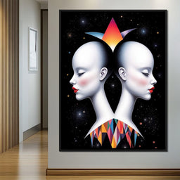 The Silent Gemini - TooplesArt - NicheCanvas