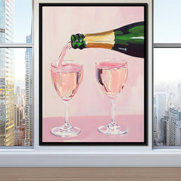 I Only Drink Champagne - NicheCanvas