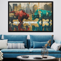 Wall Street Showdown - NicheCanvas