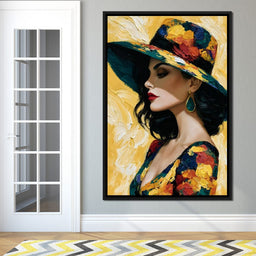 Golden Hour Couture Portrait - NicheCanvas