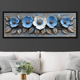Rustic Bloom Harmony - NicheCanvas